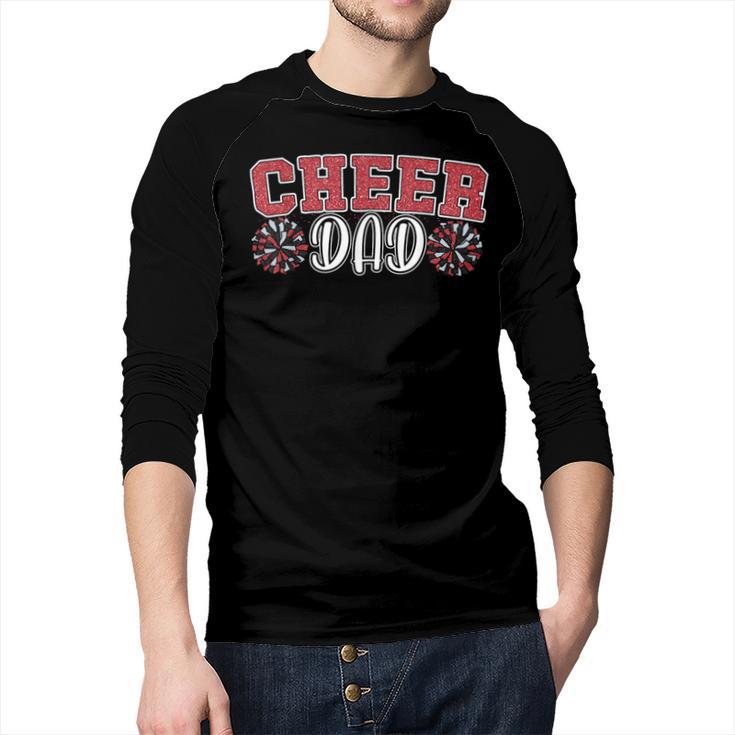 Proud Cheer Dad My Favorite Cheerleader Calls Me Daddy Men Men Baseball Raglan Shirt