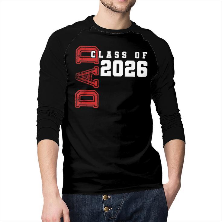 Proud Dad Of Class Of 2026 Graduate Men Baseball Raglan Shirt