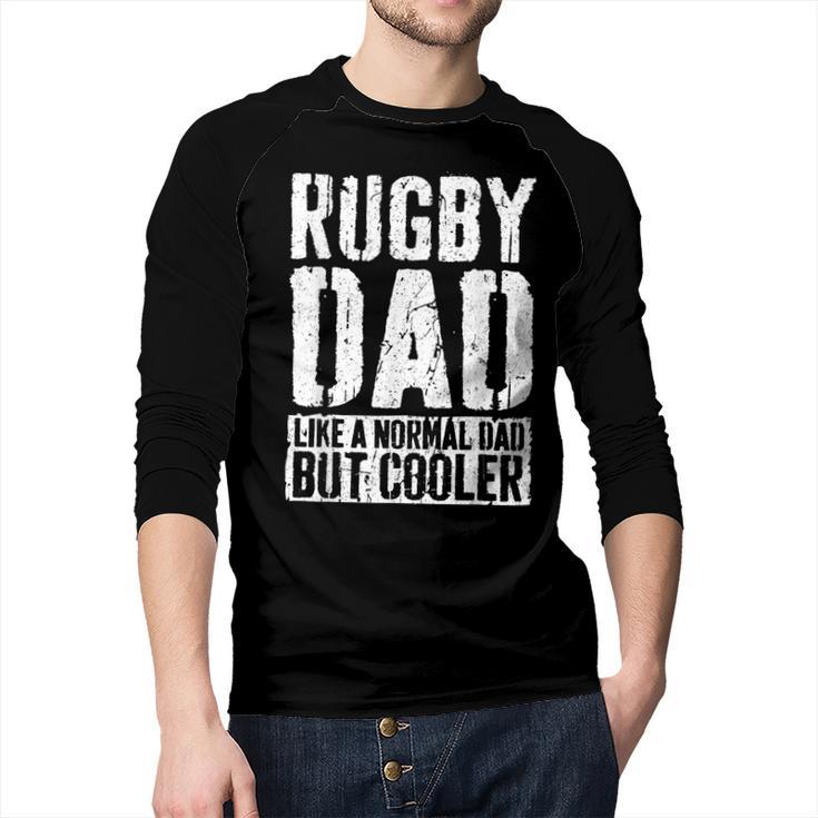 Rugby Dad Shirt Men Fathers Day Rugby Dad Men Baseball Raglan Shirt