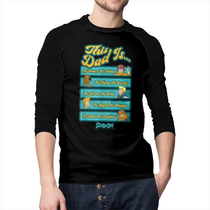 Scooby-Doo Father's Day Vintage Group Shot This Dad Is Men Baseball Raglan Shirt