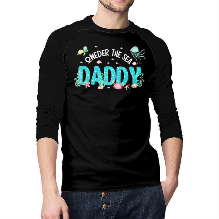 Under Sea Daddy Birthday Girl Boy Matching Family Party Men Baseball Raglan Shirt