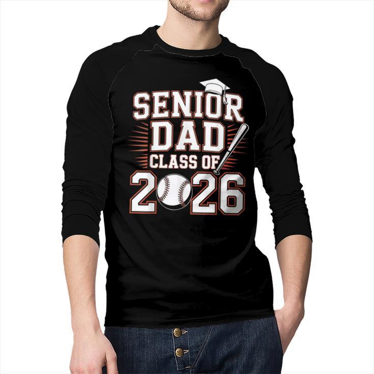 Senior Dad Class Of 2026 Graduate Baseball 2026 Graduation Men Baseball Raglan Shirt