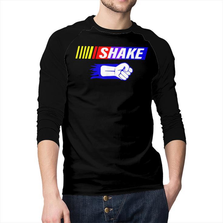 Shake And Bake Family Lover Dad Daughter Son Matching Men Baseball Raglan Shirt