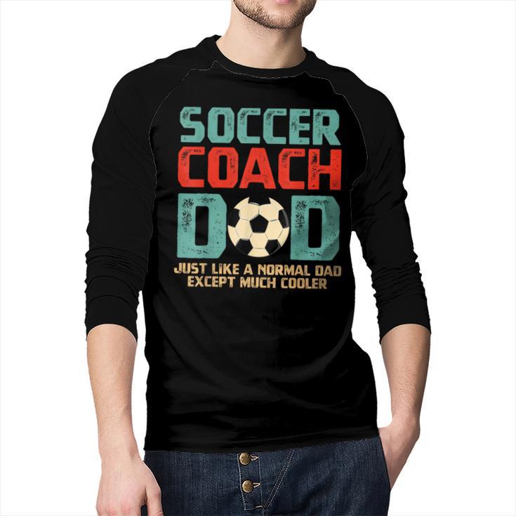 Soccer Coach Dad T-Shirt Men Baseball Raglan Shirt