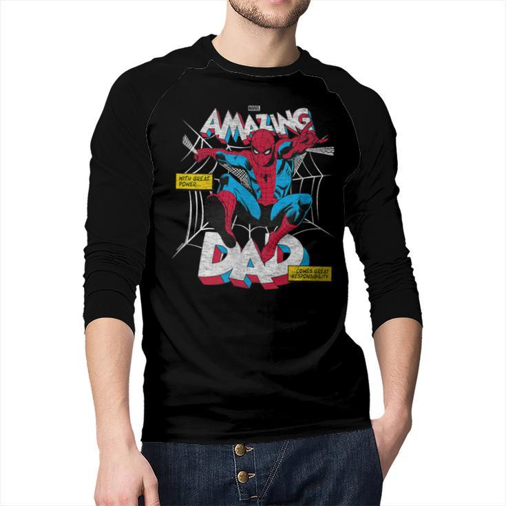 Spider-Man Amazing Dad Men Baseball Raglan Shirt