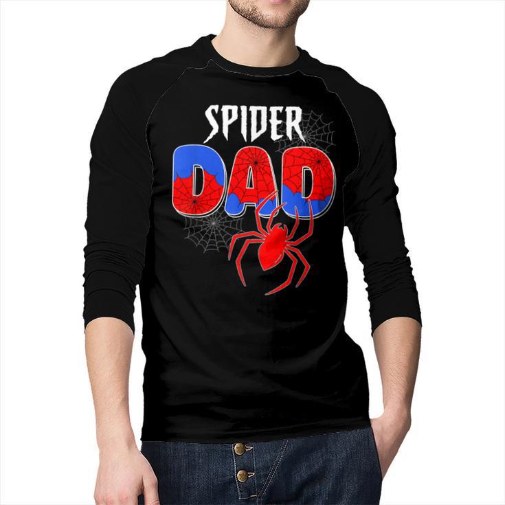 Spiders Dad Matching Family Birthday Father's Day Men Baseball Raglan Shirt