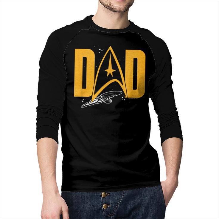 Star Trek Starfleet Dad Men Baseball Raglan Shirt