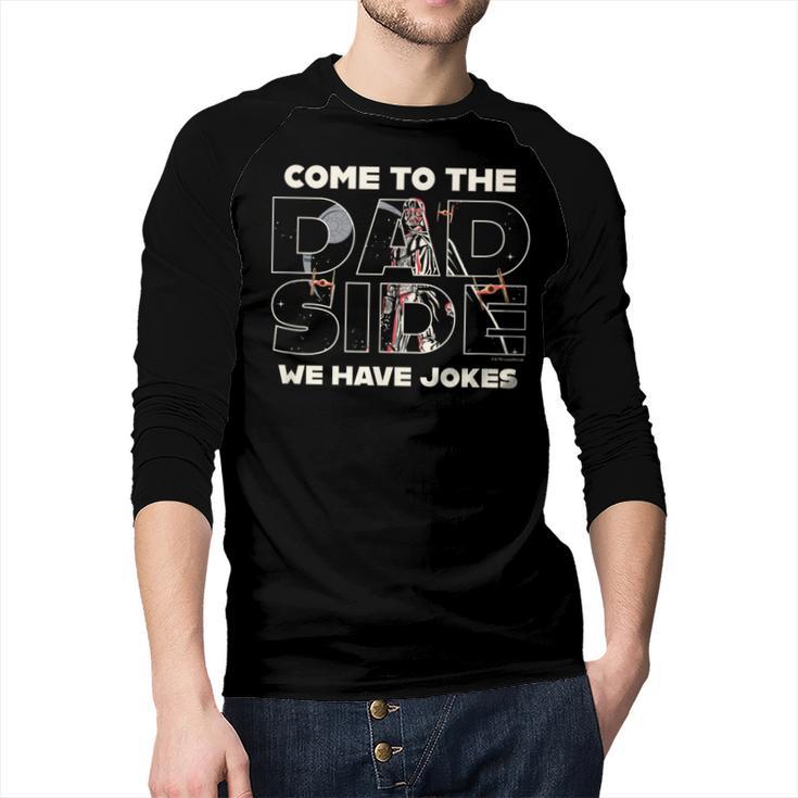 Star Wars Come To The Dad Side Men Baseball Raglan Shirt