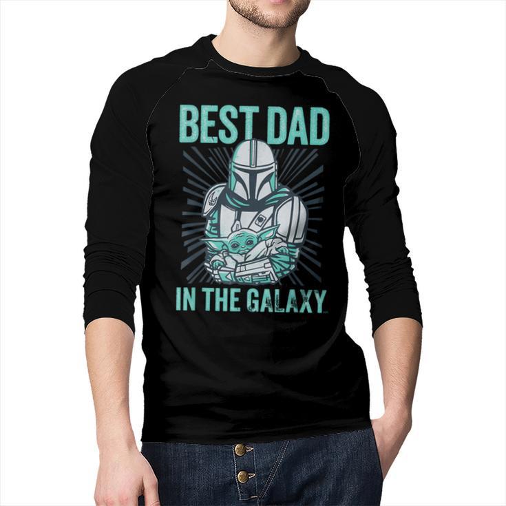 Star Wars The Mandalorian And Grogu Best Dad In The Galaxy Men Baseball Raglan Shirt