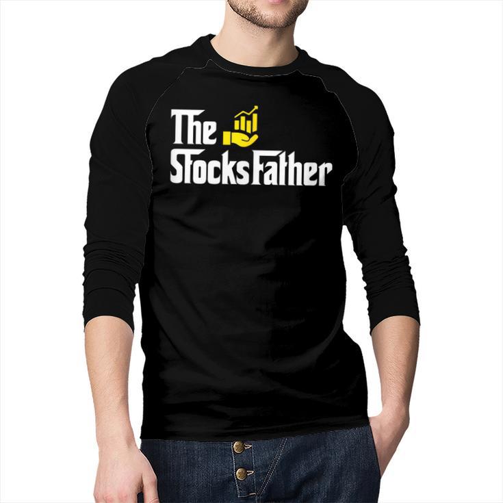 The Stocks Father Trader Dad Men Baseball Raglan Shirt