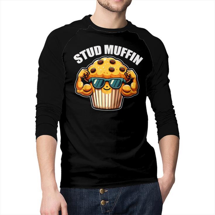 Stud Muffin Muffin Lover Dad Boyfriend Men Boys Men Baseball Raglan Shirt
