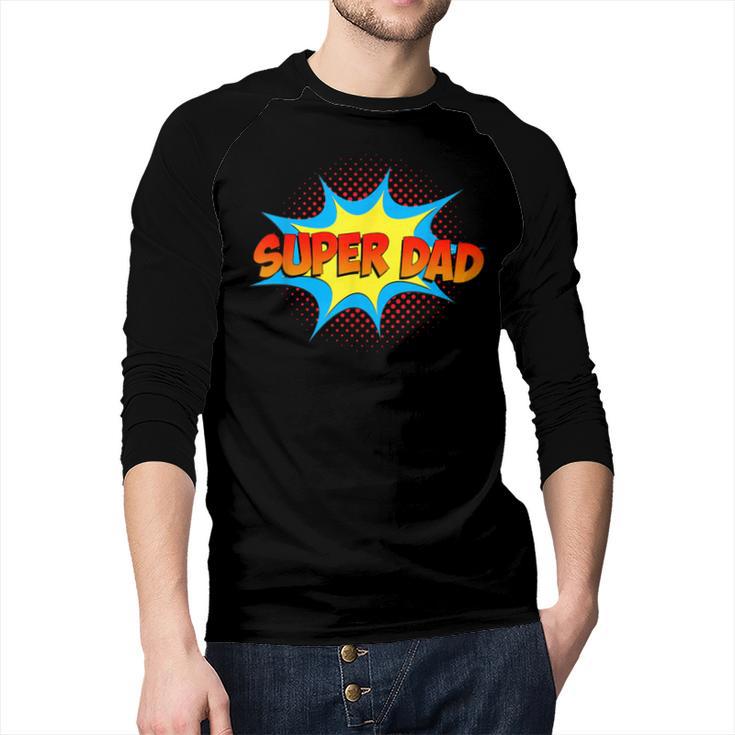 Super Dad Family Matching Superhero Comics Set Fathers Day Men Baseball Raglan Shirt