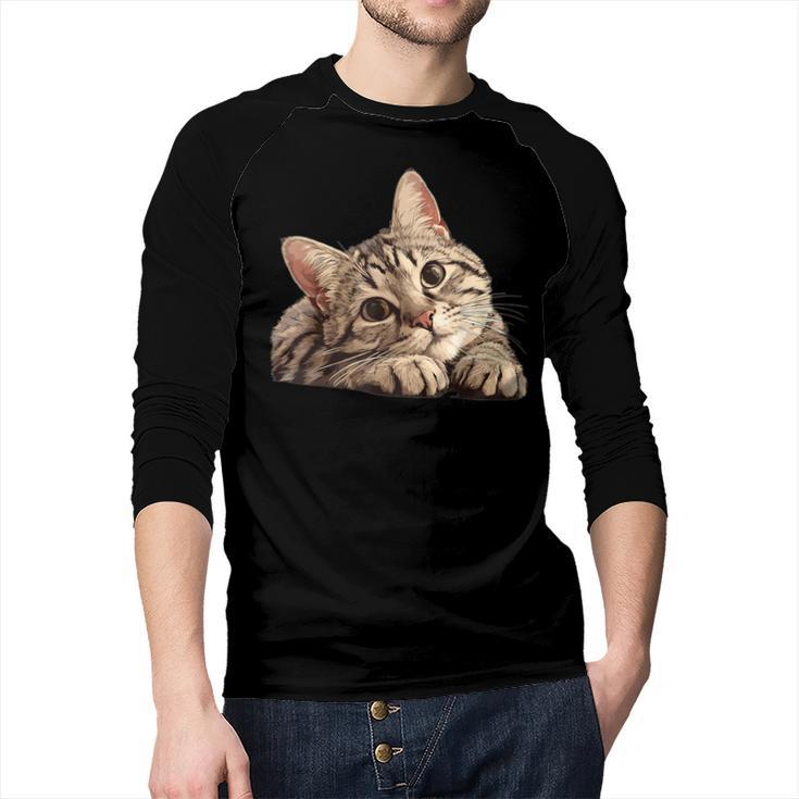 Tabby Cat Mom Dad Pet Shop Tabby Cats Kitten Tabby Cat Men Baseball Raglan Shirt