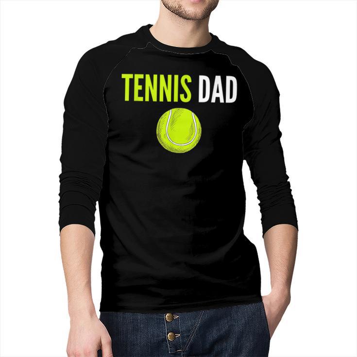 Tennis Dad For Men Tennis Dad Humor Tennis Lover Men Baseball Raglan Shirt