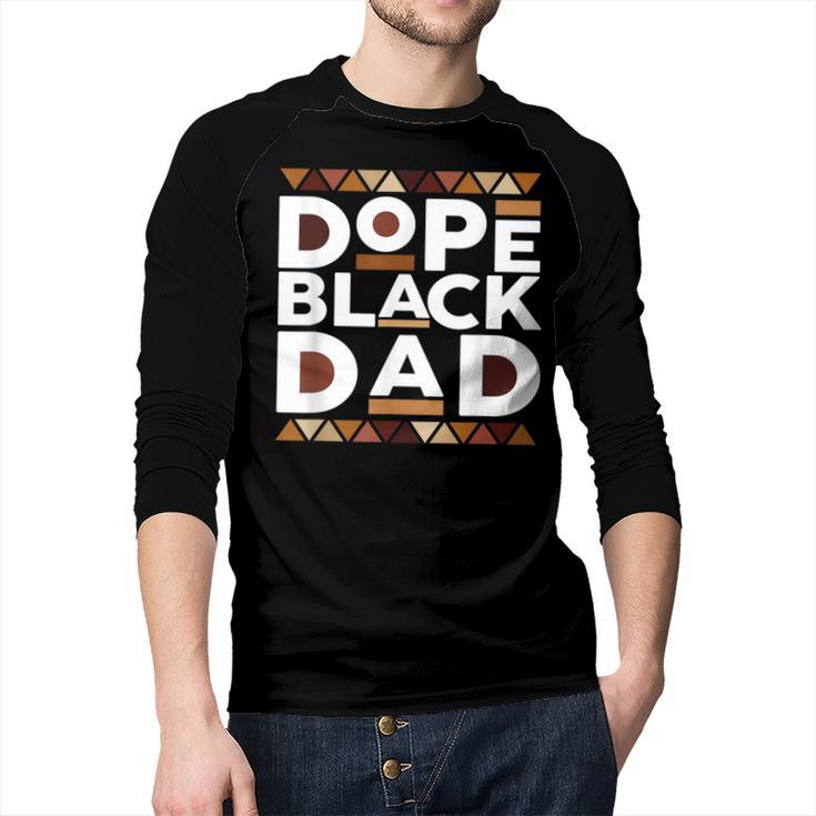 History Month Family Matching Melanin Dope Black Dad Men Baseball Raglan Shirt