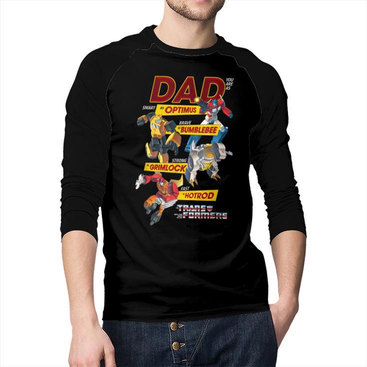 Transformers Father's Day Autobots Dad You Are Smart Logo Men Baseball Raglan Shirt