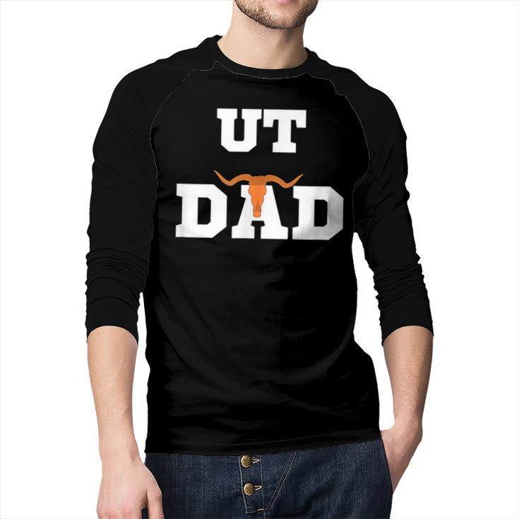 UT Austin Dad Shirt Ut Austin Dad Men Baseball Raglan Shirt