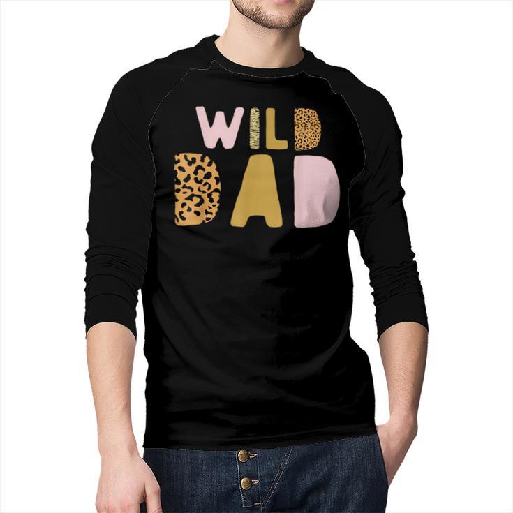 Wild Wild Dad Two Wild Birthday Outfit Zoo Birthday Animal Men Baseball Raglan Shirt