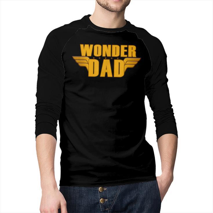 Wonder Dad Shirt Men Baseball Raglan Shirt