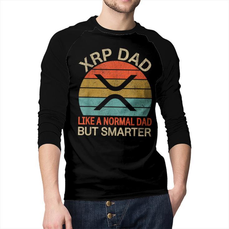 XRP Dad Crypto Merchandise Definition Men Baseball Raglan Shirt