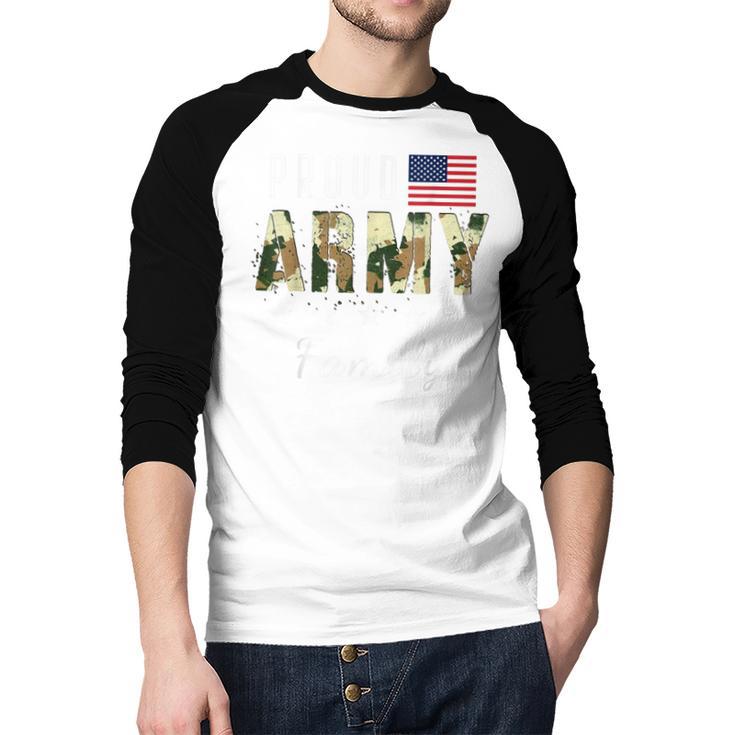 Army Graduation Proud Military Family Mom Dad Brother Sister Men Baseball Raglan Shirt