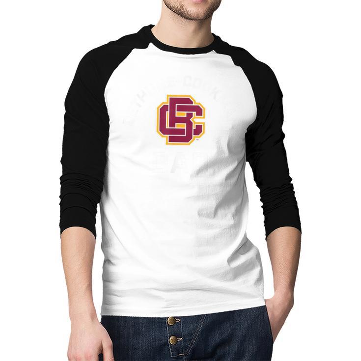 Bethune-Cookman University Wildcats Arched Dad Men Baseball Raglan Shirt