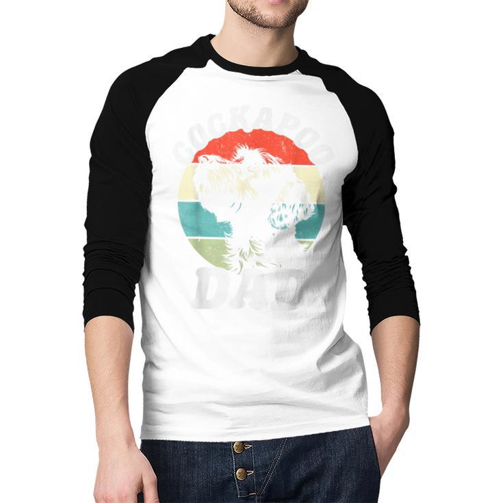 Cockapoo Dad Dog Father's Day Vintage Pet Men Women Kids Men Baseball Raglan Shirt