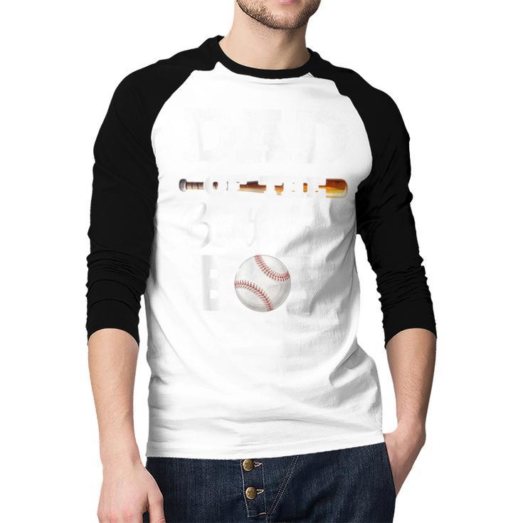 Dad Of The Birthday Boy Baseball Bday Family Men Baseball Raglan Shirt
