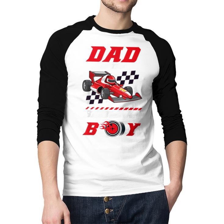 Dad Of The Birthday Boy Pit Crew Race Car Matching Family Men Baseball Raglan Shirt Dad Of The Birthday Boy Pit Crew Race Car Matching Family Men Baseball Raglan Shirt