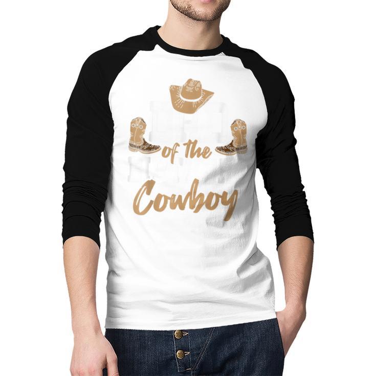 Dad Of The Birthday Cowboy Themed Birthday Boy Rodeo Cowboy Men Baseball Raglan Shirt Dad Of The Birthday Cowboy Themed Birthday Boy Rodeo Cowboy Men Baseball Raglan Shirt