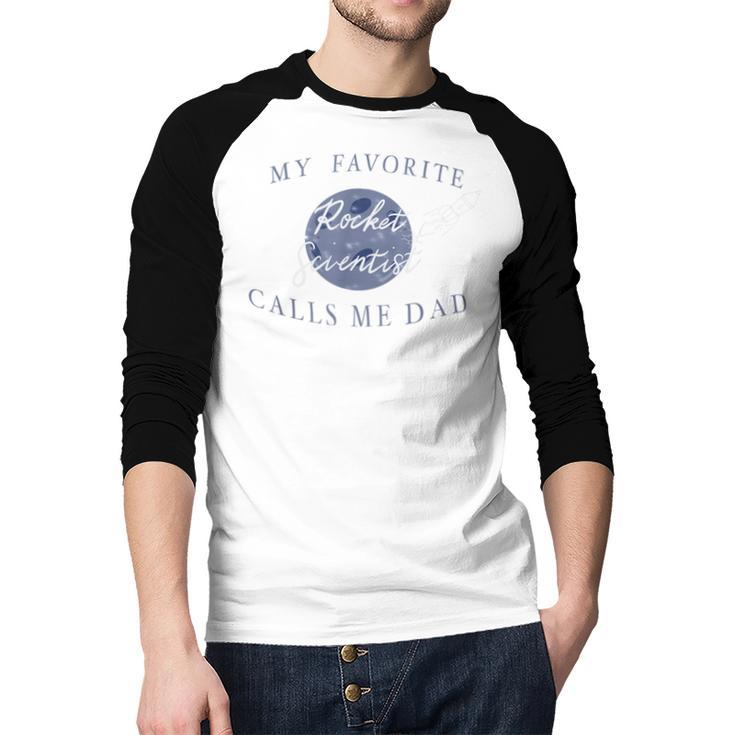 Dad Rocket Scientist Men Baseball Raglan Shirt