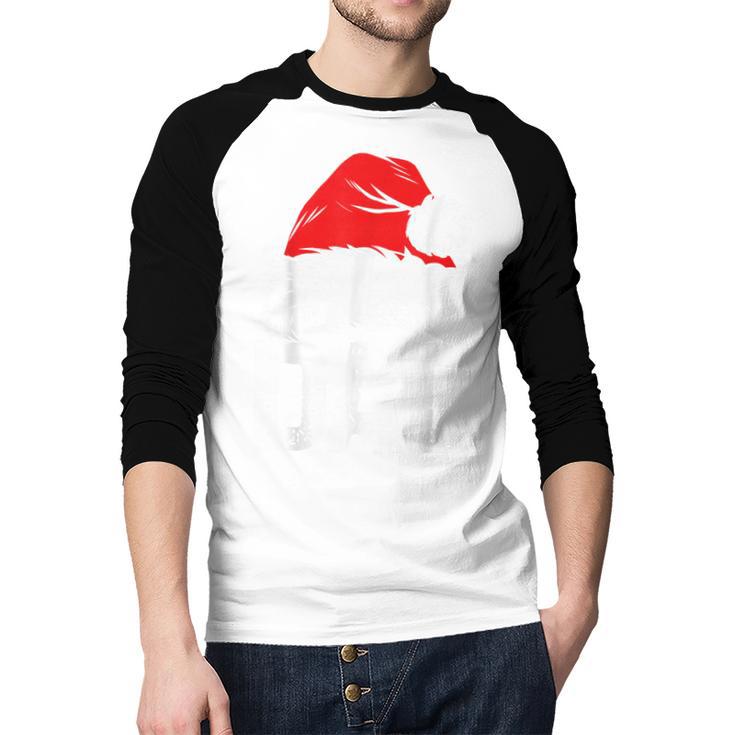 Dad Santa Christmas Family Matching Pajamas Papa Xmas Father Short Sleeve Men Baseball Raglan Shirt