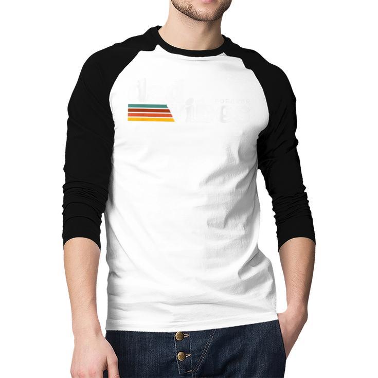 Dad-Vibes Forever Father Retro Vintage Men Baseball Raglan Shirt