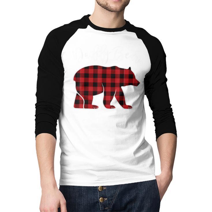 Daddy Dad Bear Pajama Red Buffalo Xmas Family Christmas Men Baseball Raglan Shirt Daddy Dad Bear Pajama Red Buffalo Xmas Family Christmas Men Baseball Raglan Shirt