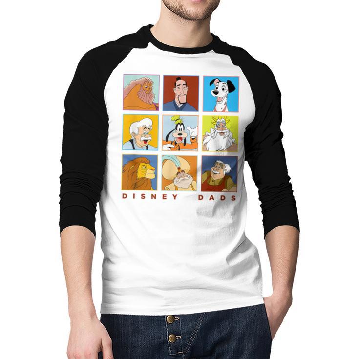 Disney Classic Father's Day Disney Dads Colorful Panels Men Baseball Raglan Shirt Disney Classic Father's Day Disney Dads Colorful Panels Men Baseball Raglan Shirt