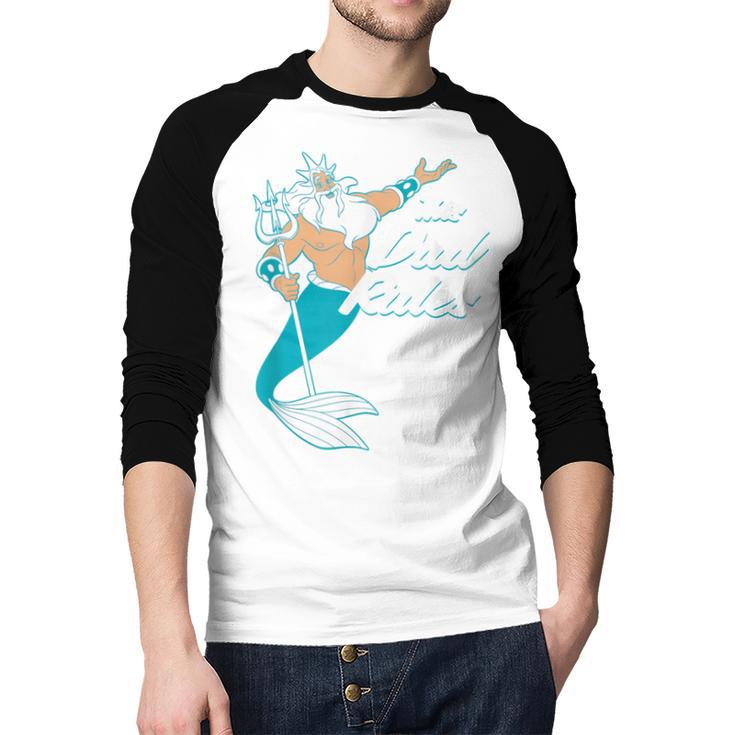 Disney The Little Mermaid King Triton Dad Men Baseball Raglan Shirt