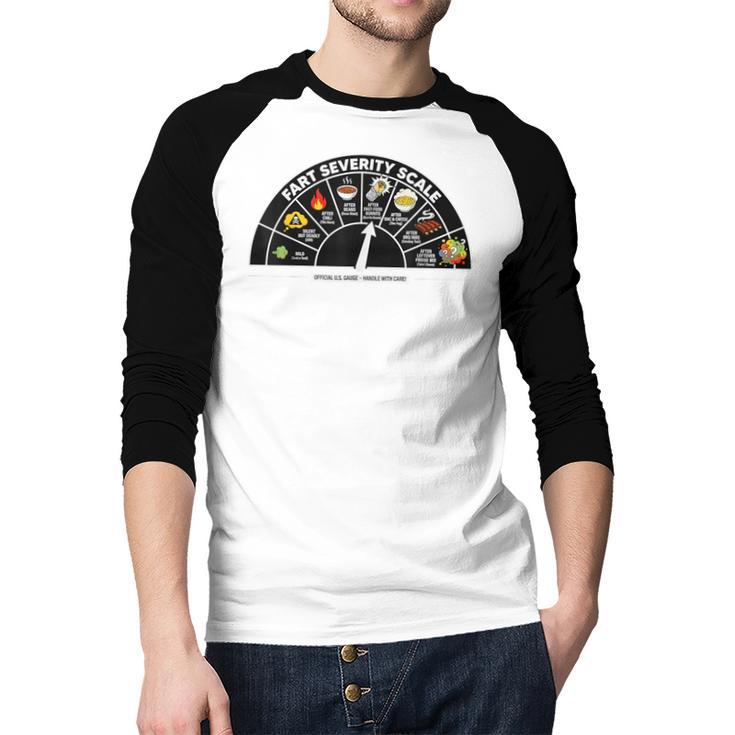 Fart Machine Dad Jokes Farting Humor Men Baseball Raglan Shirt