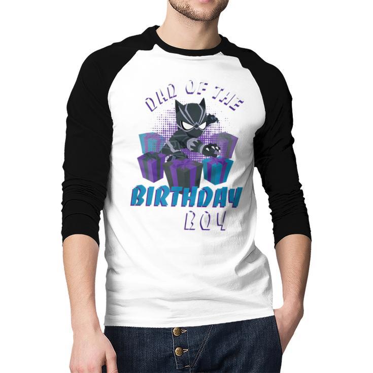 Marvel Panther Family Party Dad Of The Birthday Boy Men Baseball Raglan Shirt
