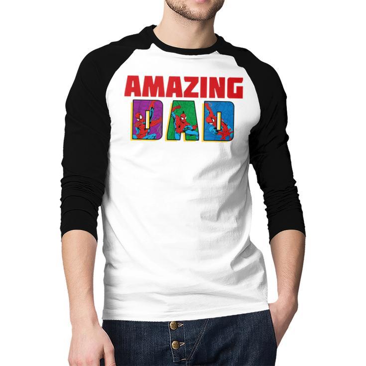 Marvel Spider-Man Amazing Dad Birthday Father’s Day Men Baseball Raglan Shirt