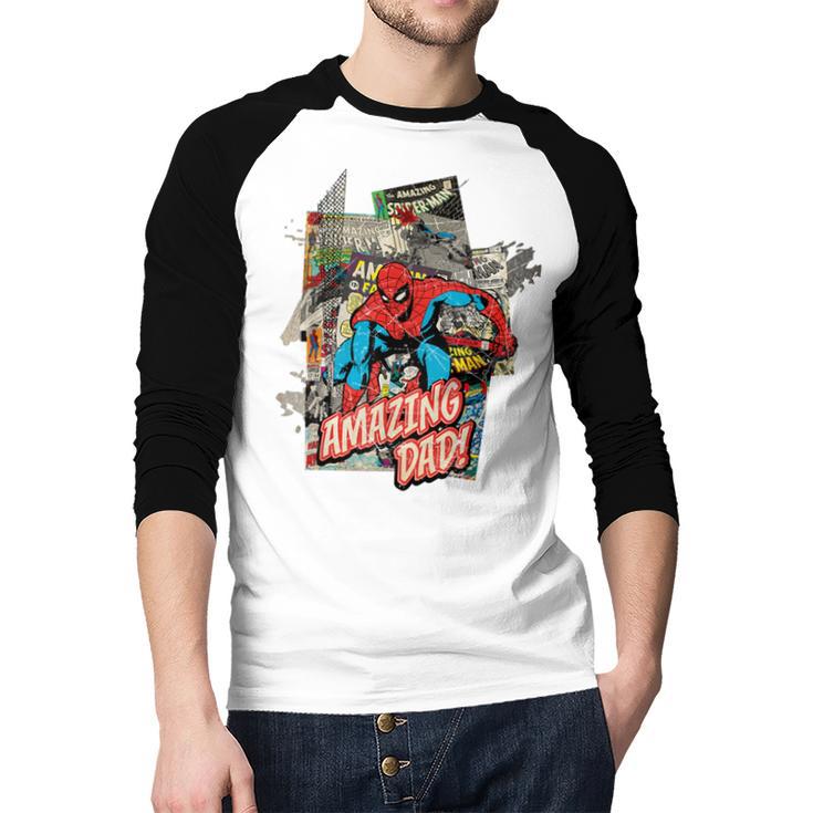 Marvel Spider-Man Amazing Dad Father's Day Men Baseball Raglan Shirt Marvel Spider-Man Amazing Dad Father's Day Men Baseball Raglan Shirt