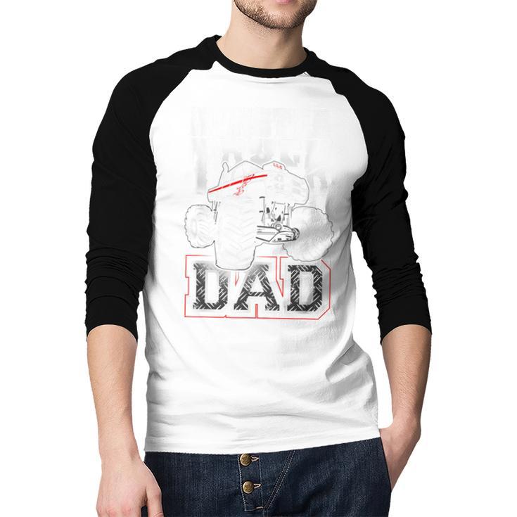 Monster Truck Dad Tshirt Men Baseball Raglan Shirt