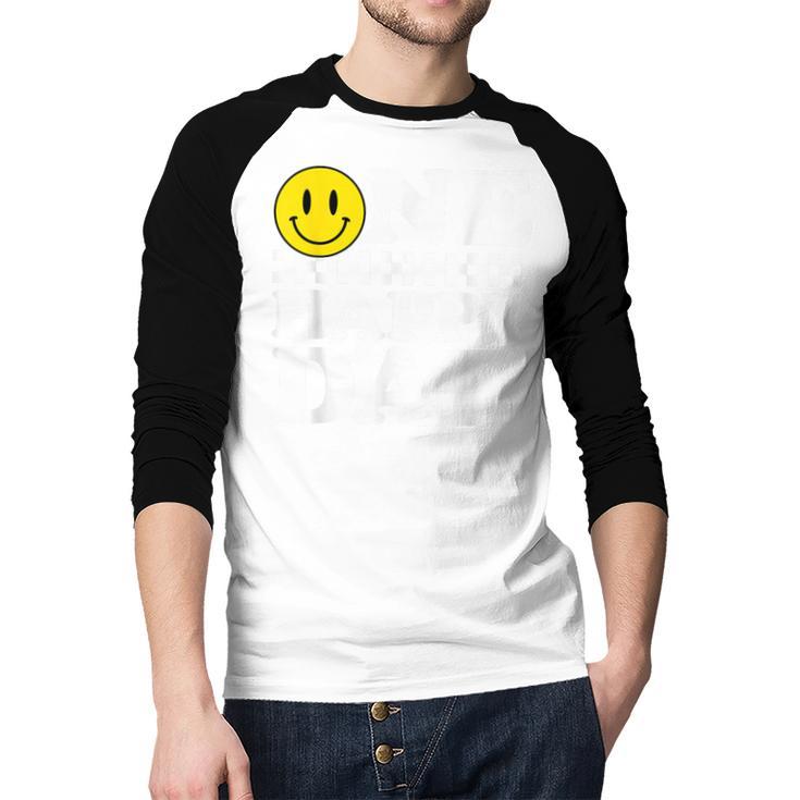 One Happy Dude Dad 1st Birthday Family Matching Men Baseball Raglan Shirt