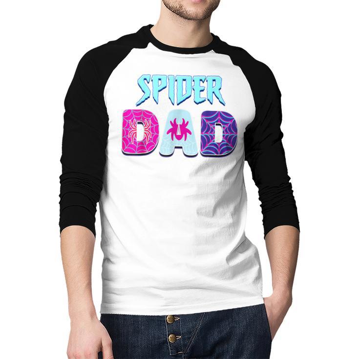 Parents Mom Spider Dad Matching Family Birthday Men Baseball Raglan Shirt