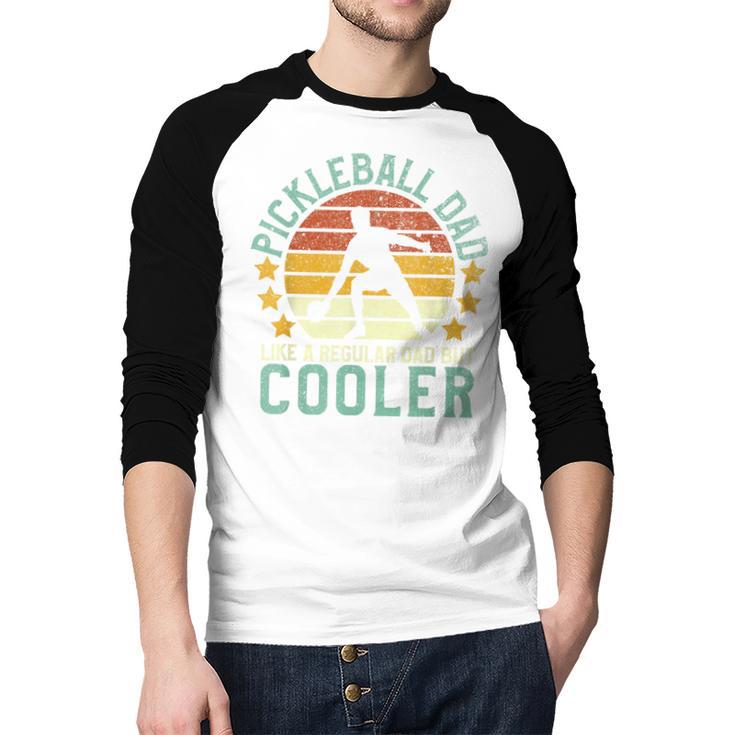 Pickleball Dad Pickleball Player Men Baseball Raglan Shirt