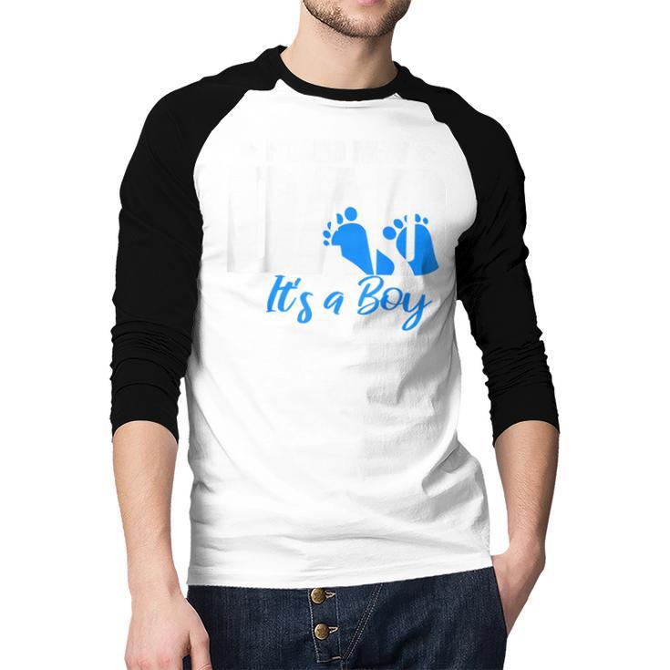 Proud New Dad It's A Boy Men Baseball Raglan Shirt Proud New Dad It's A Boy Men Baseball Raglan Shirt