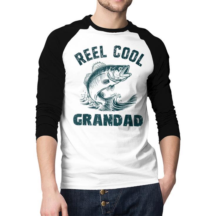 Reel Cool Grandad Fishing Grandpa Vintage Style Men Baseball Raglan Shirt Reel Cool Grandad Fishing Grandpa Vintage Style Men Baseball Raglan Shirt