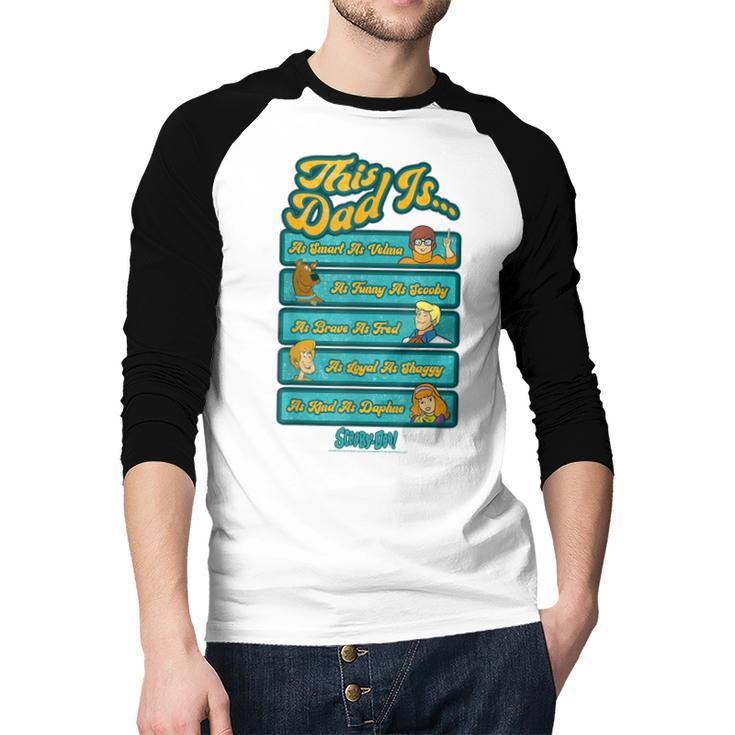 Scooby-Doo Father's Day Vintage Group Shot This Dad Is Men Baseball Raglan Shirt