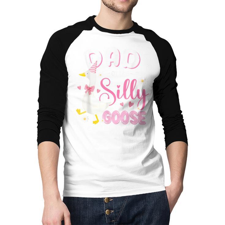 Silly Dad Goose Dad 1st Birthday Family Matching Party Men Baseball Raglan Shirt Silly Dad Goose Dad 1st Birthday Family Matching Party Men Baseball Raglan Shirt