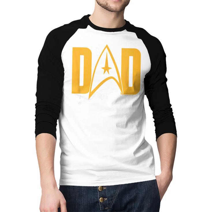 Star Trek Starfleet Dad Men Baseball Raglan Shirt Star Trek Starfleet Dad Men Baseball Raglan Shirt