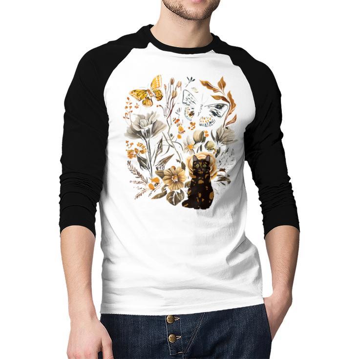 Tortie Cat Owner Flowers Tortie Cat Mom Tortie Cat Dad Men Baseball Raglan Shirt Tortie Cat Owner Flowers Tortie Cat Mom Tortie Cat Dad Men Baseball Raglan Shirt